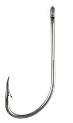Eagle Claw 084F Plain Shank Offset Hook - Size 1/0