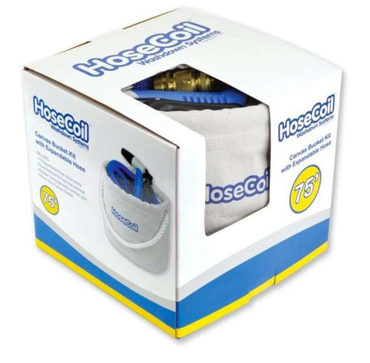 HoseCoil Canvas Bucket Kit With 75 Ft. Expandable Hose - Image 2