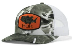 Huk Large Mouth Trucker Hat - Mossy Oak Hydro Freshwater