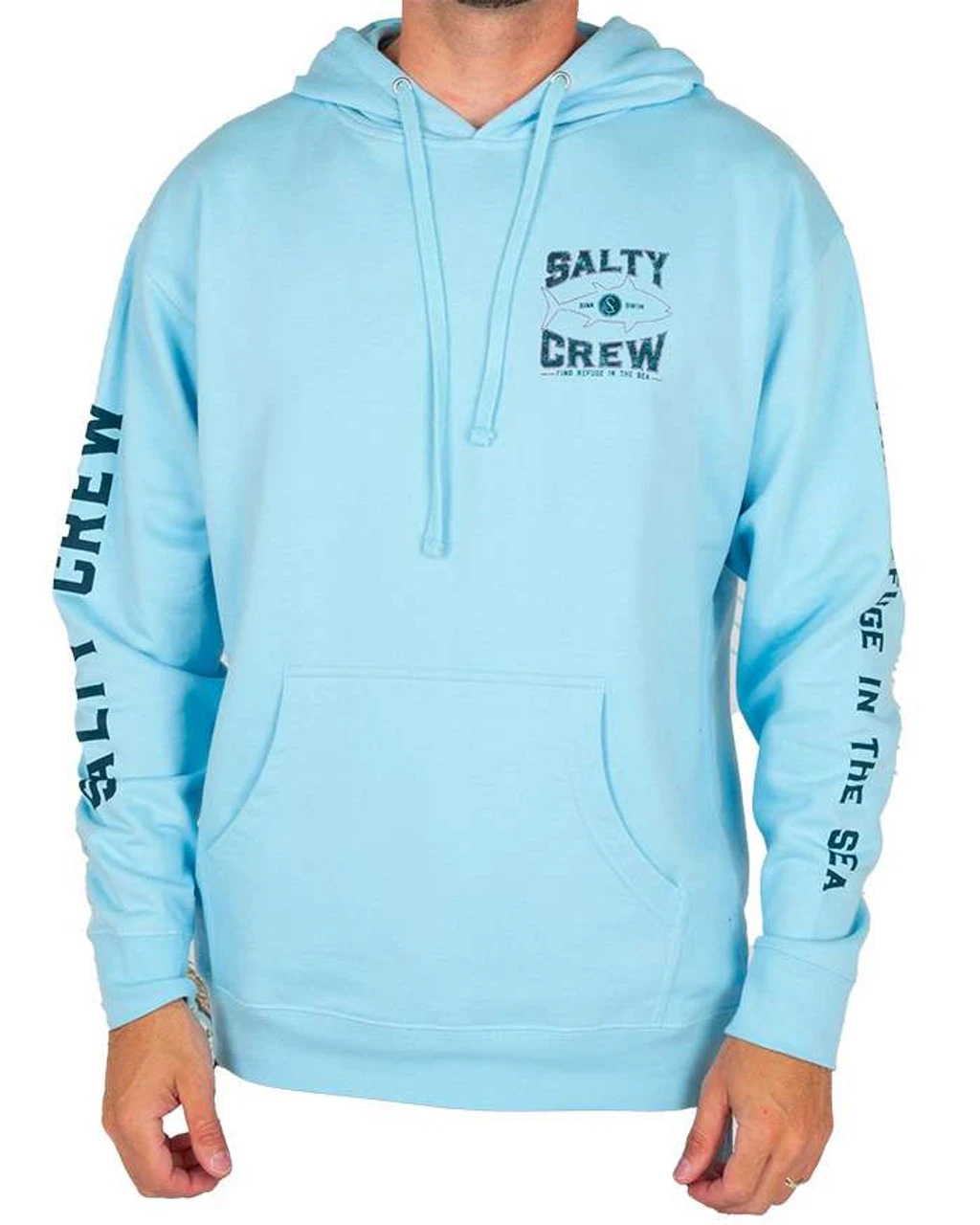 Salty Crew Tight Lines Fleece - Light Blue - Large - Image 2